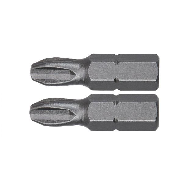 Power Bit, Single End, PH3 Point, Phillips® Point, 1 in Overall Length, Hex Shank, 1/4 in Shank, Carbon Steel