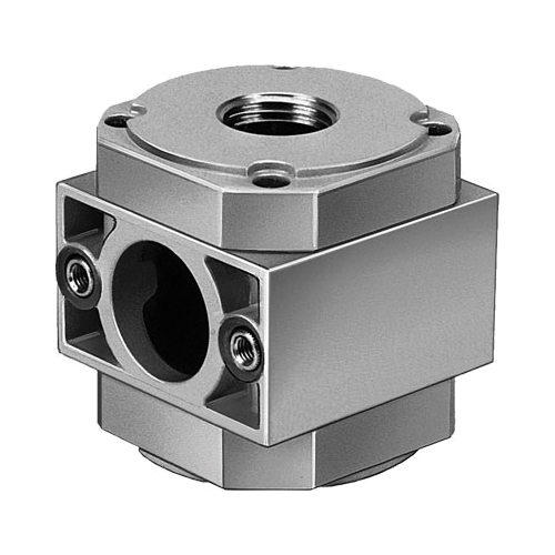 Standard Branching Module, Mini, Series: FRM-D Series, 0 to 16 bar Pressure, -10 to 60 °C Temperature, Die Cast Zinc, 40 mm W x 49 mm H