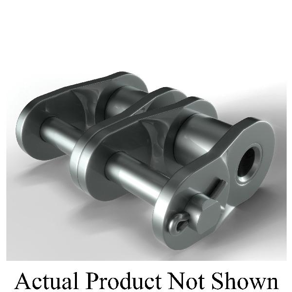 Spring Clip Offset Link, 2 Inch Pitch, 160-2 Chain, Double Strand, Carbon Steel