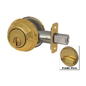DEADBOLT 2-3/8IN 2-3/4IN ALIKE STL