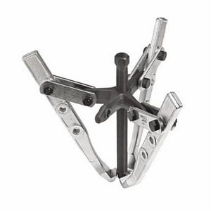 Gear Puller, 5 ton, 3-1/2 in Max Reach, 8 in Maximum Spread, 3 Jaws, 8 in Overall Length, 9/16-20 x 7 in Screw, Yes, Alloy Steel