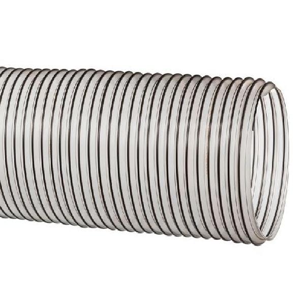 Ducting Hose, Material Handling, Series: URE-CL, Hose End Style, 8 in ID, 8.33 in OD, 25 ft Length, 14 PSI Working, -65 to 225 F, Polyurethane, Clear, Domestic