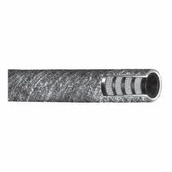 Water Discharge Hose, 2 in Nominal, 2.87 in OD, 400 ft Length, 200 psi Working, -25 to 200 deg F, Plioflex® Synthetic Rubber Tube/Fiberglass Fabric Ply Over Rubber Cover, Fiberglass Over White, Import