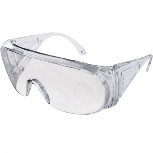 Safety Eyewear, Series: Ultraspec®, Universal Size, Uncoated Lens Coating, Clear Lens, Wrap Around Frame, Polycarbonate Frame, Yes % UV Protection, Spatula Temple, Specifications Met: ANSI Z87.1-2010, CSA Z94.3-2007