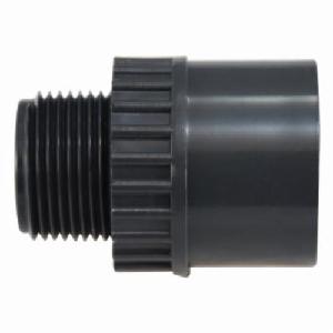 Adapter Fitting/Connector, 2 Inch Nominal, Socket x MNPT End Style, SCH 80 Schedule, PVC, 140 °F
