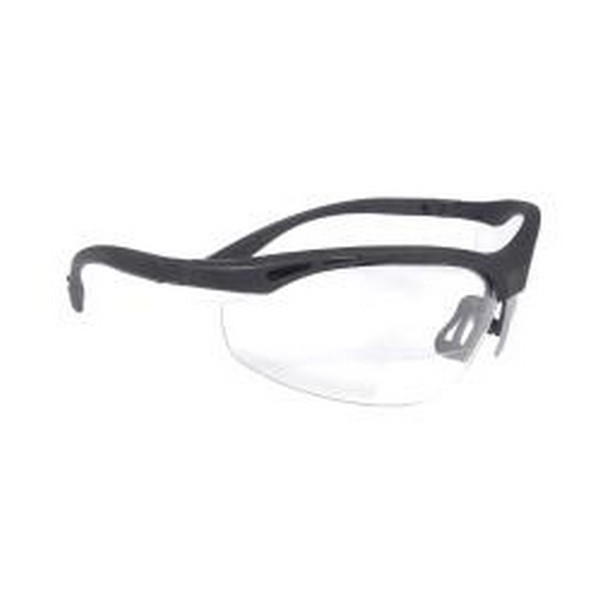Reader Protective Eyewear, Bi-Focal Lens Lightweight, Series: Cheaters™, +1.5 Diopter, Universal Size, Hard Coated Anti-Scratch Lens Coating, Clear Lens, Wrap Around/Half-Frame Frame, Black Frame, Nylon Frame, Polycarbonate Lens, 99.9 % UV Protection