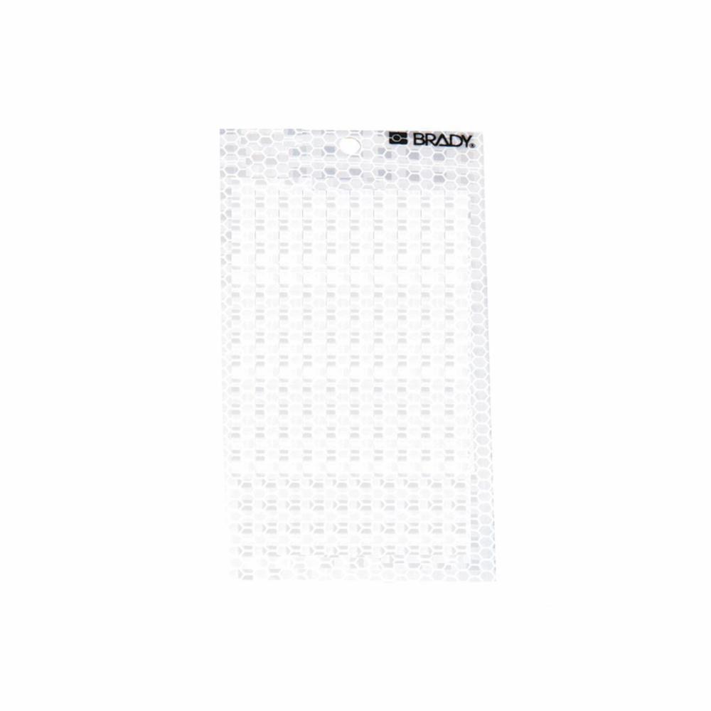 Blank Label, High-Intensity Prismatic Ultra Reflective, Series: 3020, Character: No Text, 5 Inch Character Height, 3 Inch Character Width, Black/Green Glow Character, Silver Background, B-309 Vinyl, 10 Cards, 6 Inch Overall Height, 3 Inch Overall Width, 1 Labels per Card