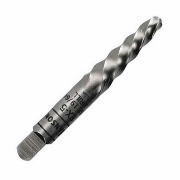 Screw Extractor, Spiral Flute, Series: 534 Series, Measurement System: Imperial, 7/64 in Drill, 2-3/8 in Overall Length, #2 Extractor, For Screw Size: 5/32 to 7/32 in, 4 to 6 mm, #6-12