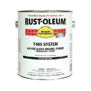Alkyd Enamel Primer, Damp Proof Single Component, Series: 7400 System, 5 gal, Can, Liquid, Red, High Gloss, 230 to 390 sq-ft/gal Coverage, 32 to 100 °F, <lt/>450 g/L VOC, Solvent