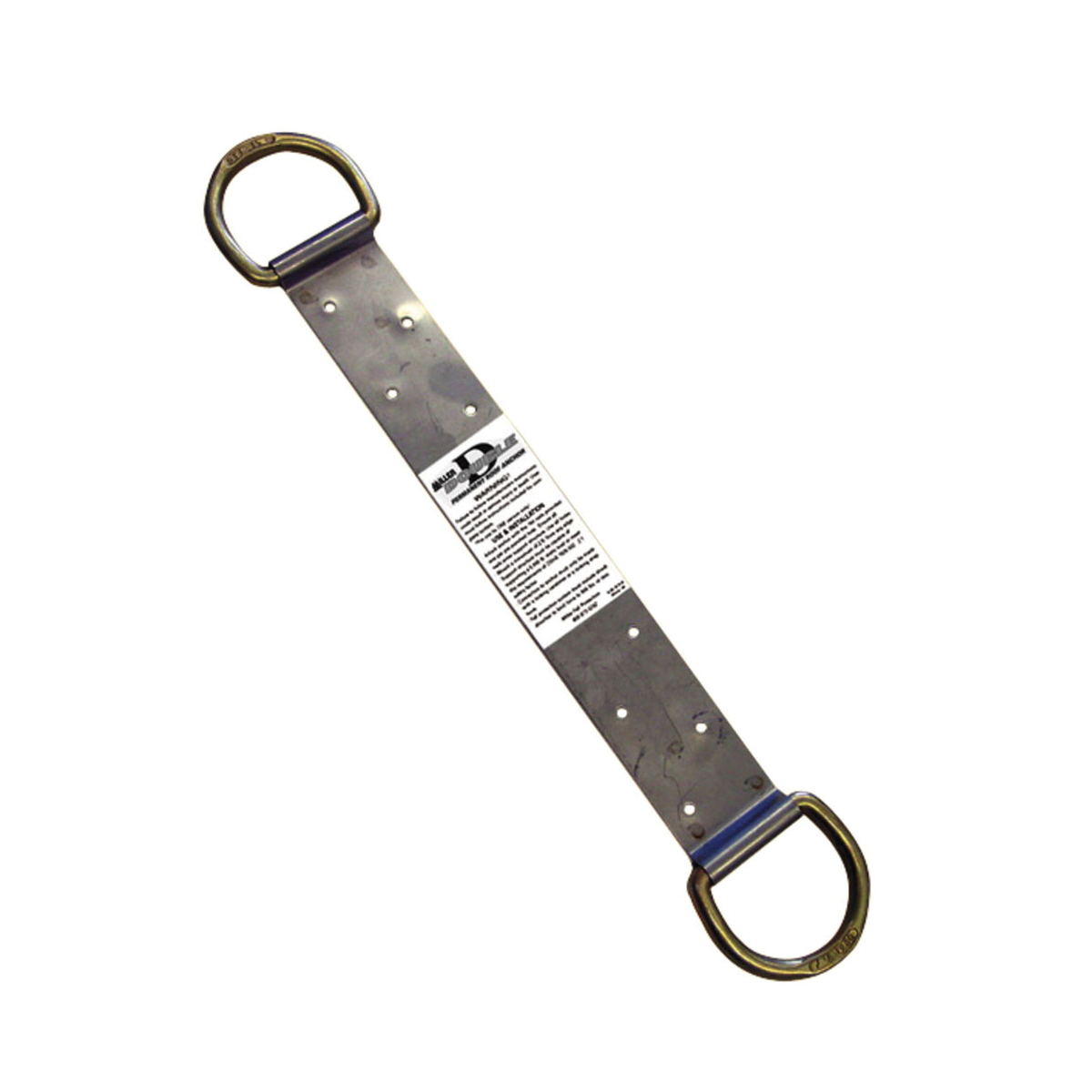 Roof Anchor, Permanent, Series: Single D™, 17-7/8 in L Size, Stainless Steel, Zinc Plated