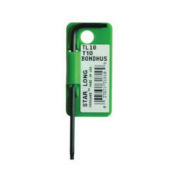 Torx Key, Star End, T10 Tip, Long Arm, 3.2 Inch Arm Length, L-Handle Handle, Protanium® High Torque Steel Blade, Protanium® High Torque Steel, ProGuard™
