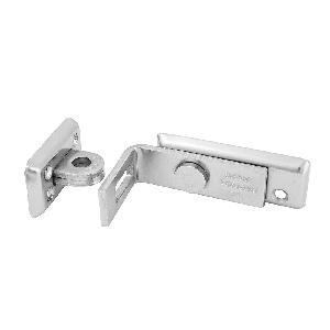 Bar Hasp, 90° Heavy Duty, 1-5/8 in Width, 4-3/4 in Length, 7/16 in Shackle Diameter, Steel, Zinc Plated
