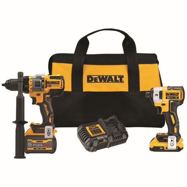 Combination Kit, Cordless, Tool/Kit: Kit, Hammer Drill/Driver, 3-Speed Impact Driver, 20 V, Lithium-Ion Battery, 6/2 Ah Battery, 2 Piece