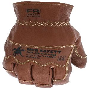 Work Gloves, Insulated Premium-Grade, Driver Glove, XS Size, Grain Goatskin Leather Palm, Leather, Brown, Full Back/Gunn Pattern/Hemmed/Standard Finger/Wing Thumb Style, Kevlar® Lining, Open/Slip-On Cuff, Primary Polymer Leather Coating, Elastic Clos