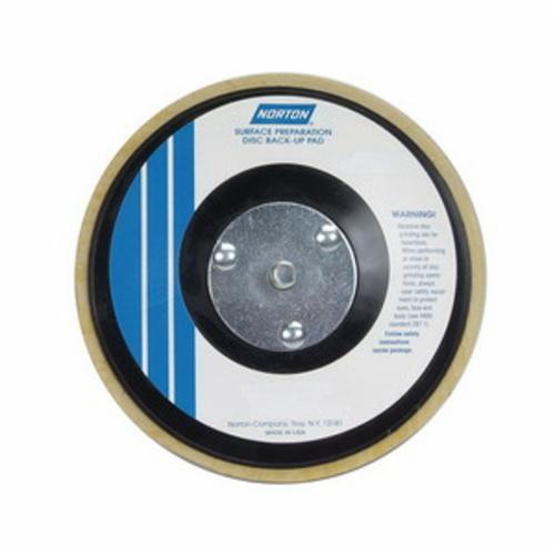Backup Pad, Medium Density, 8 in Pad Dia, Hook and Loop Attachment, 4500 RPM Maximum