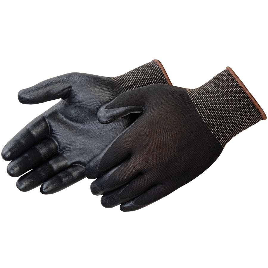 Glove, Series: F4631BK, XS Size, Nitrile Palm, 13 ga Nylon Shell, Black/Gray, Seamless Style, Knit Wrist Cuff, Palm and Fingers Coating Coverage, Resists: Abrasion/Cut/Puncture/Tear