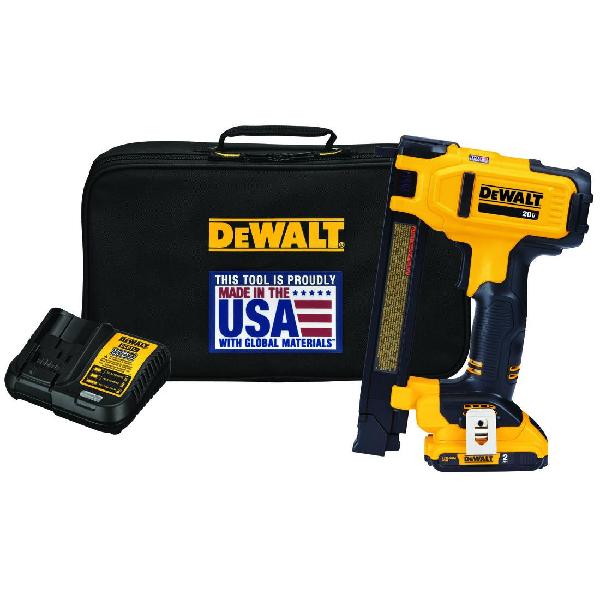 Electrical Wire Stapler Kit, Cordless, 3/4 in Crown, 1 in Staple Length, 18 ga Gauge, 35 Staples, 20 VDC, For Fastener Type: Insulated, Lithium-Ion Battery, 2 Ah Battery, Plastic Housing Material, Trigger Control, 7-3/4 in Overall Length, 3 in W x 12