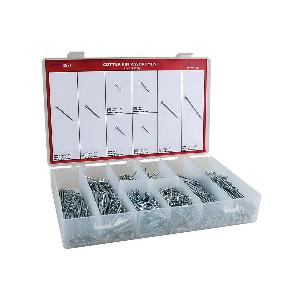 ASSORTMENT PIN COTTER 1500 CS ZINC CLEAR