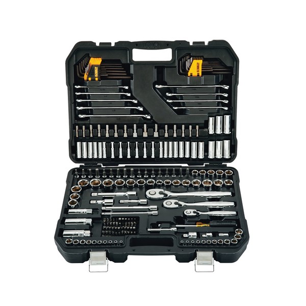 Mechanics Tool Set, 200 Pieces, Storage Case Tool Storage, Tool Storage Included: Yes, Polished Chrome Vanadium