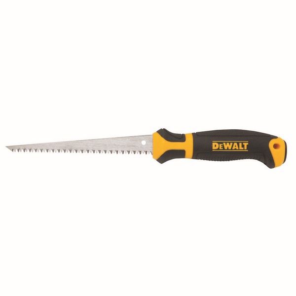 Jab Saw, Standard, 6 in Blade Length, Steel Blade, 8, Aggressive Teeth, 11-1/2 in Overall Length, Steel Cutting Edge, Ergonomic Handle, Plastic/Rubber Handle, Drywall and Plastic Material Application