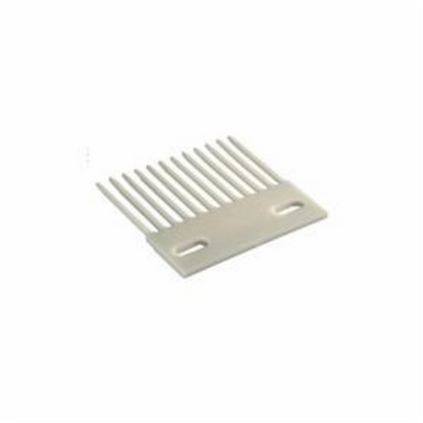 Transfer Comb Plate, For Use With: 4700 and 5990 Series Chains, Acetal, White, 5.75 in L x 5.92 in W x 0.25 in THK