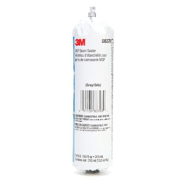 Seam Sealer, 310 mL, Flexible Package, Viscous, Gray, 15000 to 20000 cPs Viscosity