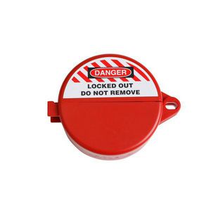 Ball Valve Lockout, T-Handle, Fits Minimum Pipe Size: 1/2 in OD, Fits Maximum Pipe Size: 1 in OD, 1 Padlocks Maximum, 0.28 in Padlock Shackle Maximum Diameter, ABS, Red