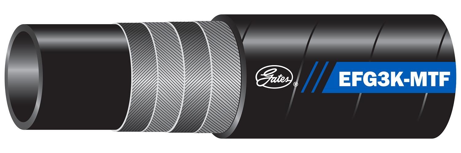 Hydraulic Hose, High Pressure, Series: G22, 2 in ID, 2.63 in OD, 50 ft. Length, 3000 psi Working, -40 to 250 °F, Nitrile, Black, Domestic