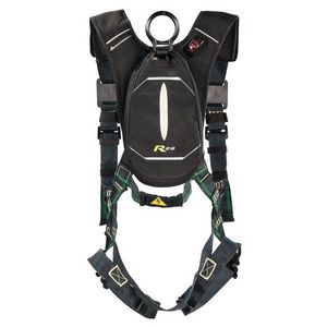 Personal Rescue Device, Standard XLG, 65 ft Length, 130 to 310 lb Weight, Aramid Line, Quick-Connect Leg Strap Anchorage Connection, Specifications Met: ANSI Z359.14/Z359.4-2013, EN 361 2002, EN 341 2011, EN 358 1999, OSHA Compliant, ATEX Ex II 2 G c