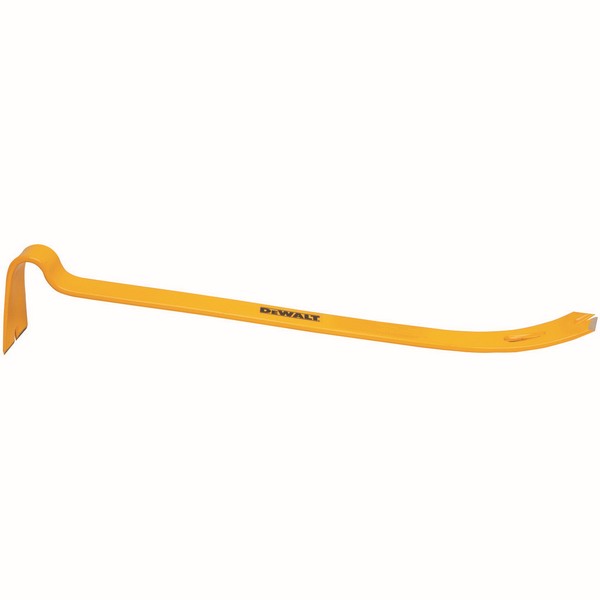 Flat Bar, Double End, Beveled/Prying Tip, 1/2 in Tip Width, 21 in Overall Length, 2-1/2 in Overall Width, Steel Handle, Steel, Yellow