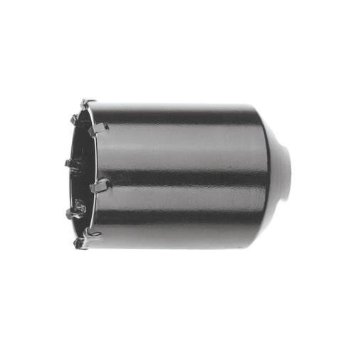 Core Bit Body, 4 in Overall Length, 3 Cutting Depth, Carbide, Tungsten Carbide Teeth Cutting Edge, Tungsten/Hardened Steel, Silver, Applicable Materials: Concrete, Rock, Artificial Stone and Masonry