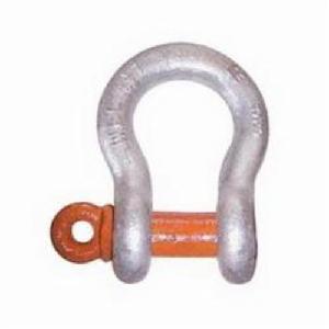 Anchor Shackle, Super Strong, 1.5 ton Load, 3/8 in Size, 0.438 in Pin Diameter, Screw Pin, 1.437 in Inner Length, 0.937 in Inner Width, 0.656 in Opening, 1-1/8 in Eye Outer, Carbon Steel Body, Alloy Steel Pin, Galvanized