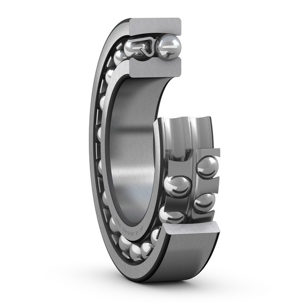 Self-Aligning Ball Bearing, 75 mm ID, 130 mm OD, 25 mm Width, Tapered Bore, Open, Uncoated