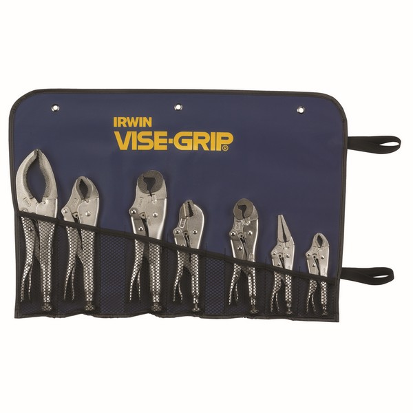 Plier Set, Locking Pliers, 7 Piece, Alloy Steel