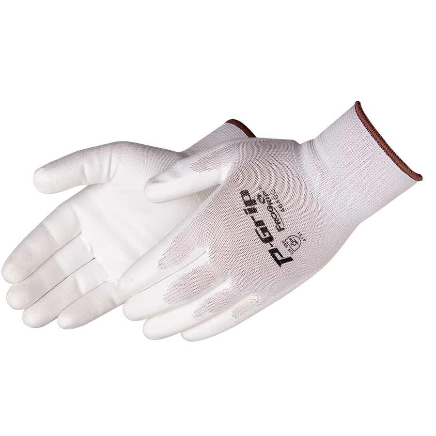 Glove, Series: 4640, XS Size, Polyurethane Palm, 13 ga Nylon Shell, White, Seamless Style, Knit Wrist Cuff, Palm and Fingers Coating Coverage, Resists: Abrasion/Cut/Puncture/Tear