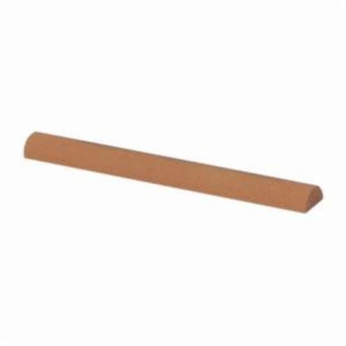 Abrasive File, 4 in Overall Length, 1/4 in Overall Width, 1/8 in Overall Thickness, Fine Grade, Half-Round, Aluminum Oxide Abrasive, Brown/Orange, Applicable Materials: Ferrous Alloys, High-Tensile Materials and Wood