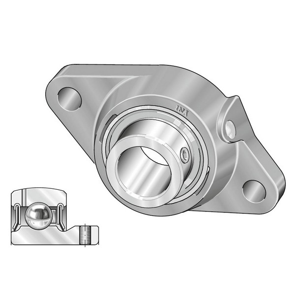 Flange Mount Housing Unit, Series: PCJTY-XL, For Use With: GAY40-NPP-B 32500 N Dynamic/19800 N Static Radial Insert Ball Bearing, Specifications: 2-Bolt, 143.5 mm Bolt Center-to-Center Length, Cast Iron, 105 mm Length x 52.95 mm Width x 172 mm Height Dimensions