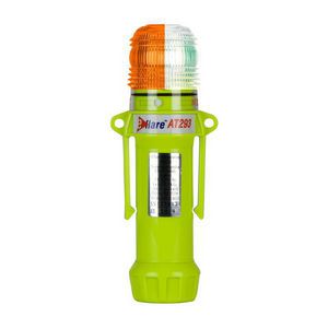Safety and Emergency Beacon, Dual Flashing, Series: 939-AT293, LED Lamp, Amber/White, 165 to 185 fpm Flash, <gt/>20 hr Average Life, Specifications Met: ANSI Class 1, NFPA Division 2/Zone 2, PROP65: <lt/>warning message<gt/>, ABS Plastic Housing Mate