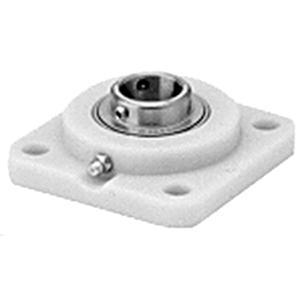 Ball Bearing Assembly, 0.6 in Bore, 2.13 in Bolt Center-to-Center Length, 3.01 in Diameter Bolt Circle, 4-Bolt Flange Mounting, 3 in OAL/1.575 in OD Overall Length/Diameter, 1.14 in Overall Height, Set Screw Locking Device, 400 Stainless Steel Bearin