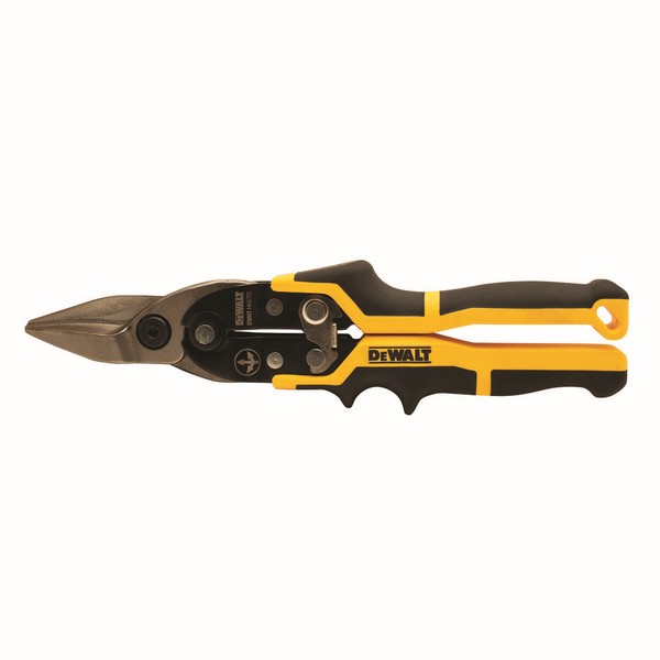 Ergo Aviation Snip, Cutting Capacity: 18 ga, 2-3/4 in Length of Cut, Straight Snip, 11.9 in Overall Length, Serrated Blade, Forged Chrome Vanadium Steel Blade