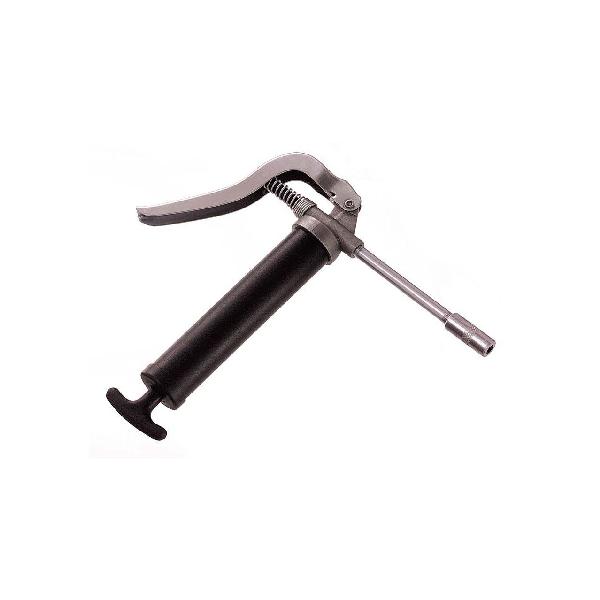 Grease Gun, Mini, 3 oz Cartridge, 3500 PSI Operating, 11 in Tool Length, Metal Tube, Black Tube, Pistol Grip Handle