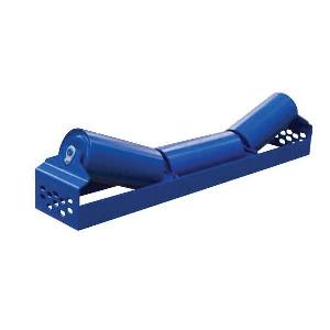 Channel Inset Trougher Idler, C CEMA, 4 in Roll Diameter, 20 deg Trough Angle, 18 in Belt Width, Sealed Ball Bearing, 6.75/5.44 in Roller Length, 23.63 in Distance Between Mounting Holes, 18.51 in Distance Between Roller Ends, Steel