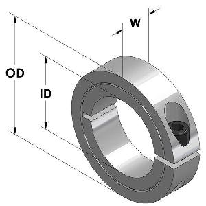 CLP COLLAR 1-PIECE 1-1/16IN 1-7/8IN