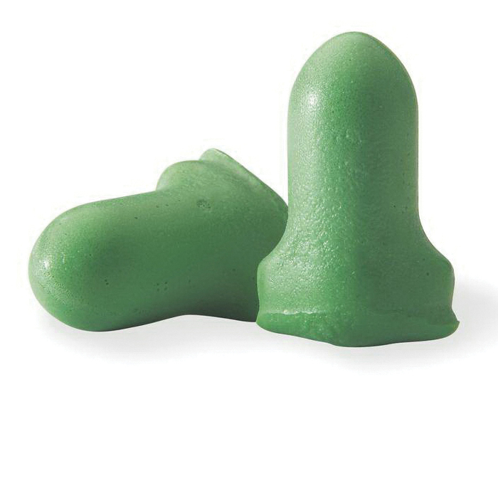Ear Plug, Single Use Uncorded, Series: MAXIMUM LITE®, 30 dB Noise Reduction Rating, Contoured T-Shape, Universal, Green Plug, Polyurethane Foam Plug