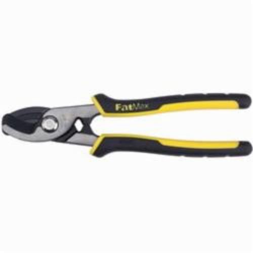 Cable Cutter, 14 mm Cable/Wire, 8-9/16 in Overall Length, Curved Jaw, 1/8 in Jaw, Slip Resistant Grip Handle, 5 in Handle Length, Bi-Material Handle, Coaxial and other Soft Cables Material Application, Specifications Met: ANSI