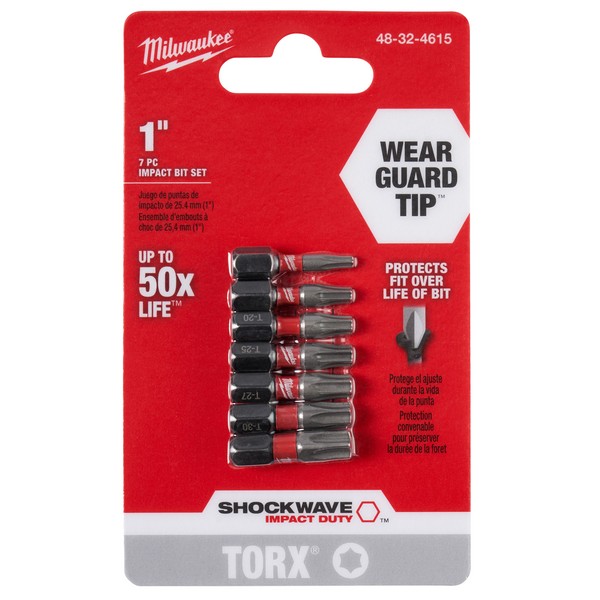Insert Bit Kit, 7 Piece, Steel