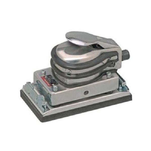 Orbital Air Sander, Industrial Duty, Tool/Kit: Bare Tool, 3.67 x 6.75 in Pad, 0.3 HP, 12/9 cfm, 90 psi Air, 1/4 in Air Inlet, Rear Exhaust Location, Lever Throttle, 3/8 in Minimum Hose Size, Metal Housing, 94.1/107.1 dBA, Pad Grip Method: PSA, Speed