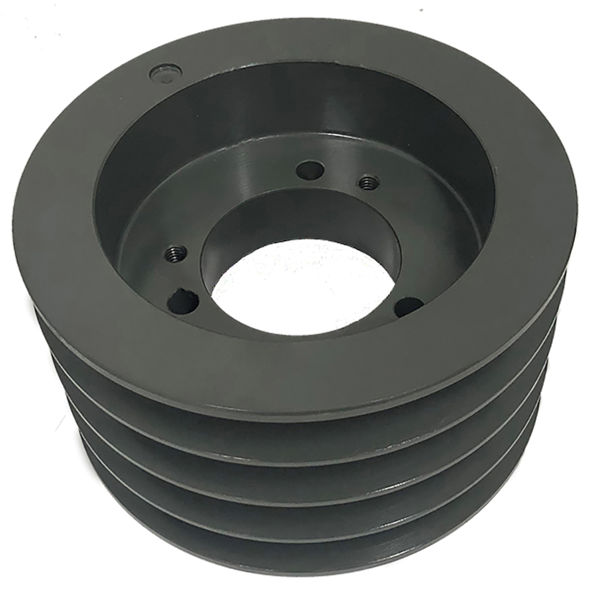 V-Belt Pulley, Type A-1, Series: 4C Series, QD® Bore, 5.8 Inch Outside Diameter, 5.4 Inch Pitch Diameter, 4 Grooves, 4-1/4 Inch Face Width, SD Bushing, For Use With: C, CX Cogged, CC Double Angled and C Banded V-Belts, Cast Iron, Phosphate Coated/Painted