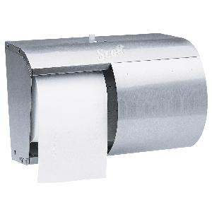 Bathroom Tissue Dispenser, Coreless Double Roll, 7.13 in Overall Length, 10.13 in Overall Width, 6.38 in Overall Height, Wall Mounting, Stainless Steel, Stainless Steel Finish/Color, Import