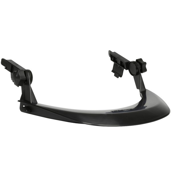 Face Shield Bracket, High Performance, For Use With: Full Brim Hard Hat, Specifications: Universal Size, Specifications Met: ANSI Z87.1-2014, CSA Z94.3-15, HDPE/Acetal, Black
